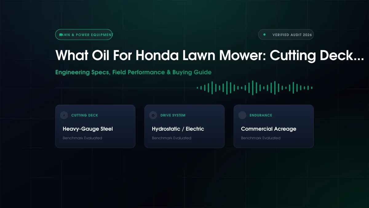What Oil For Honda Lawn Mower: Cutting Deck Width Compared