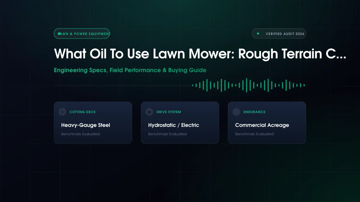 What Oil To Use Lawn Mower: Rough Terrain Cut Compared