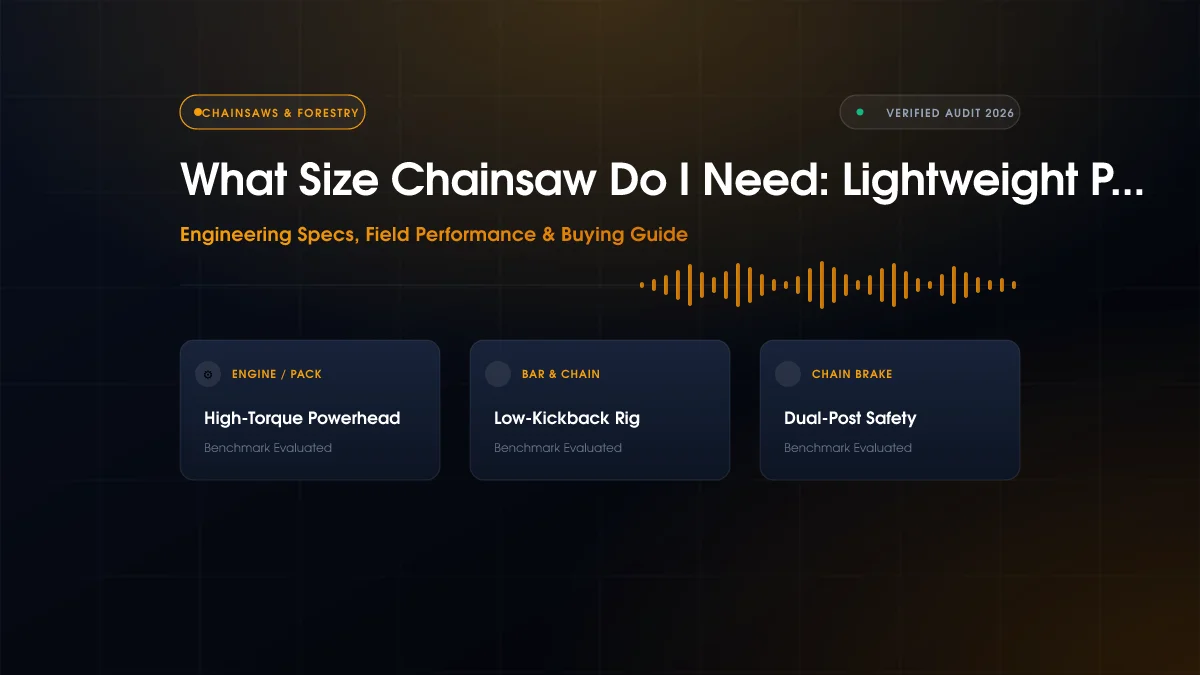 What Size Chainsaw Do I Need: Lightweight Pruning Ranked