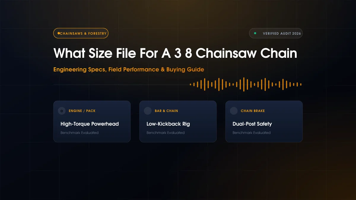 What Size File For A 3 8 Chainsaw Chain (2026)