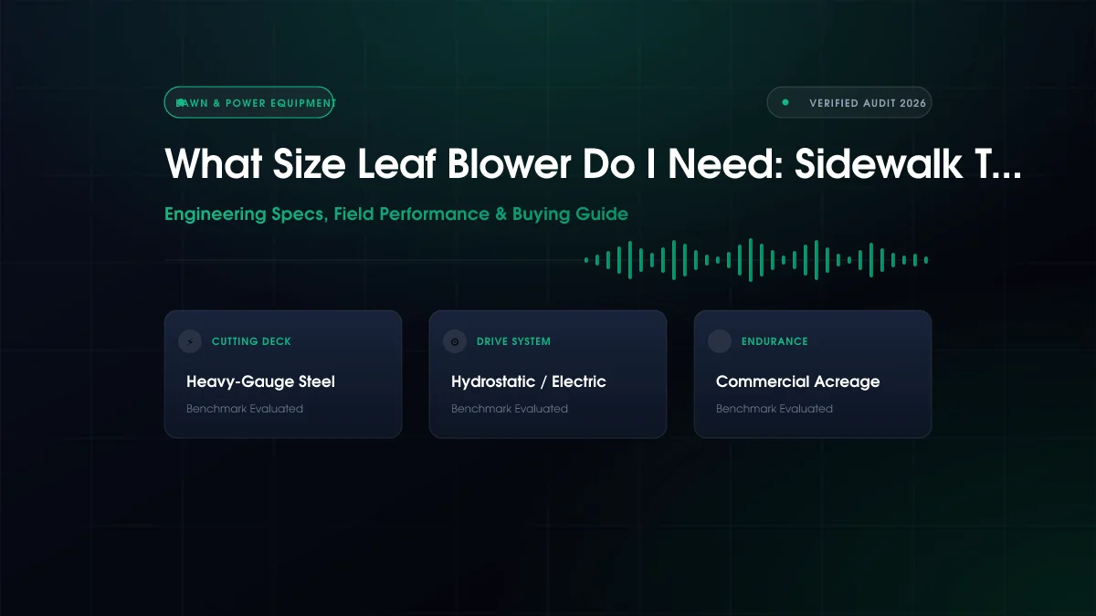 What Size Leaf Blower Do I Need: CFM & Yard Clearing Ranked