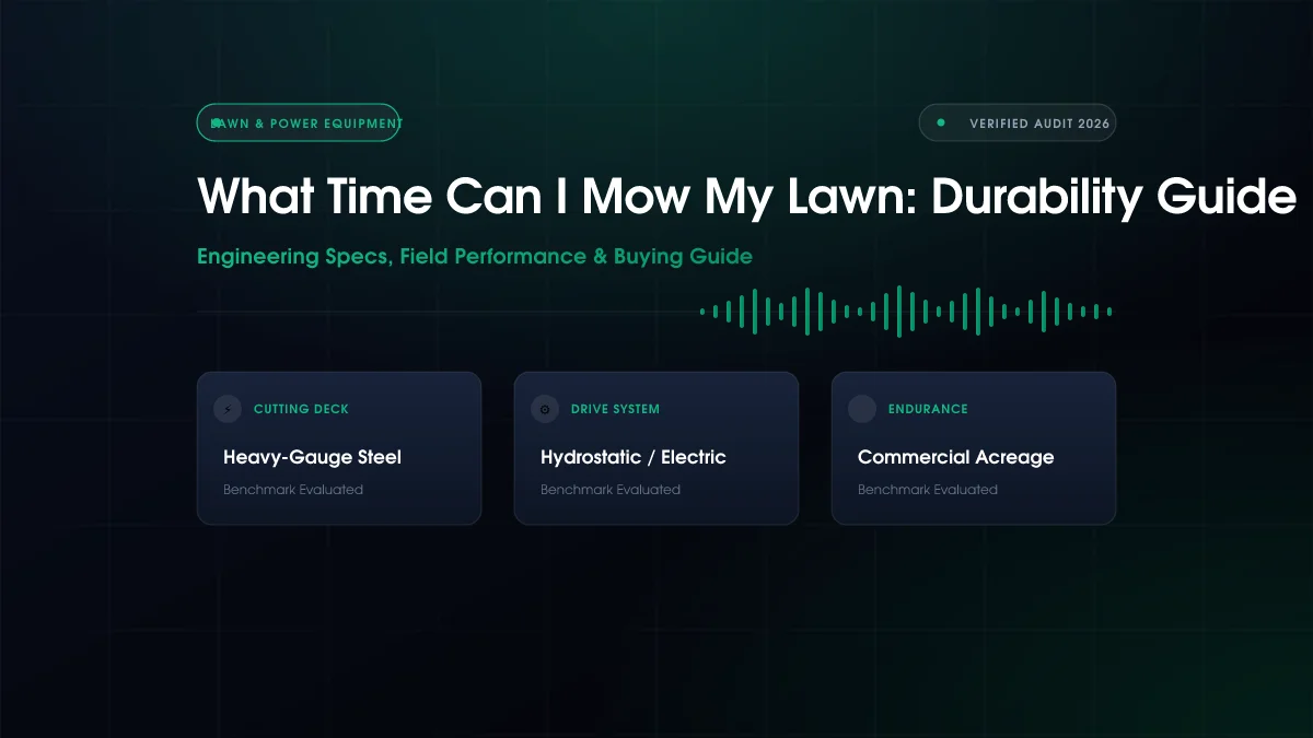 What Time Can I Mow My Lawn: Durability Guide (2026)