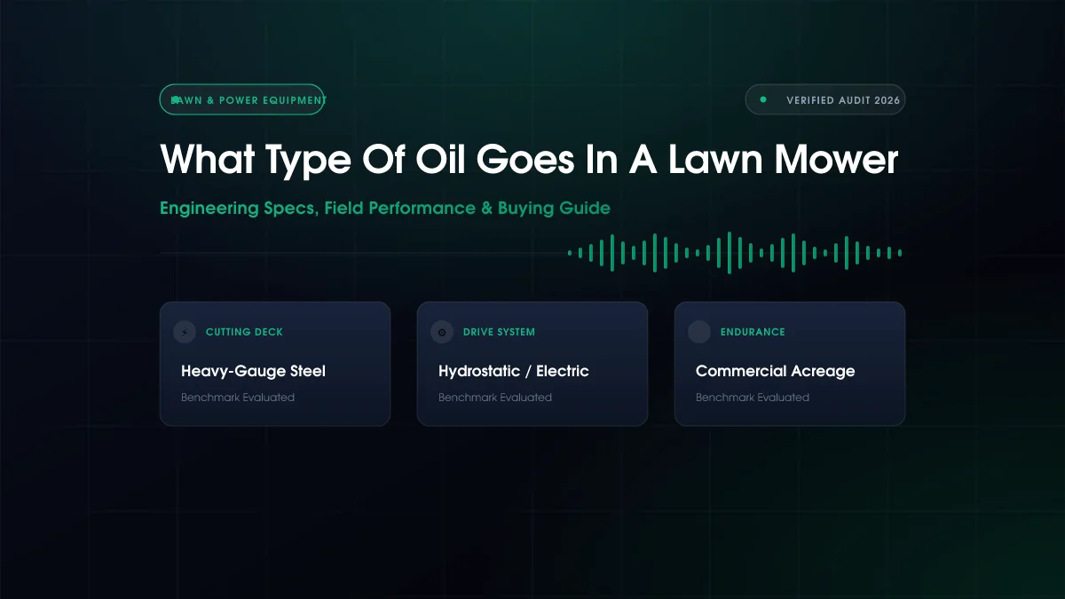 What Type of Oil Goes in Lawn Mower?