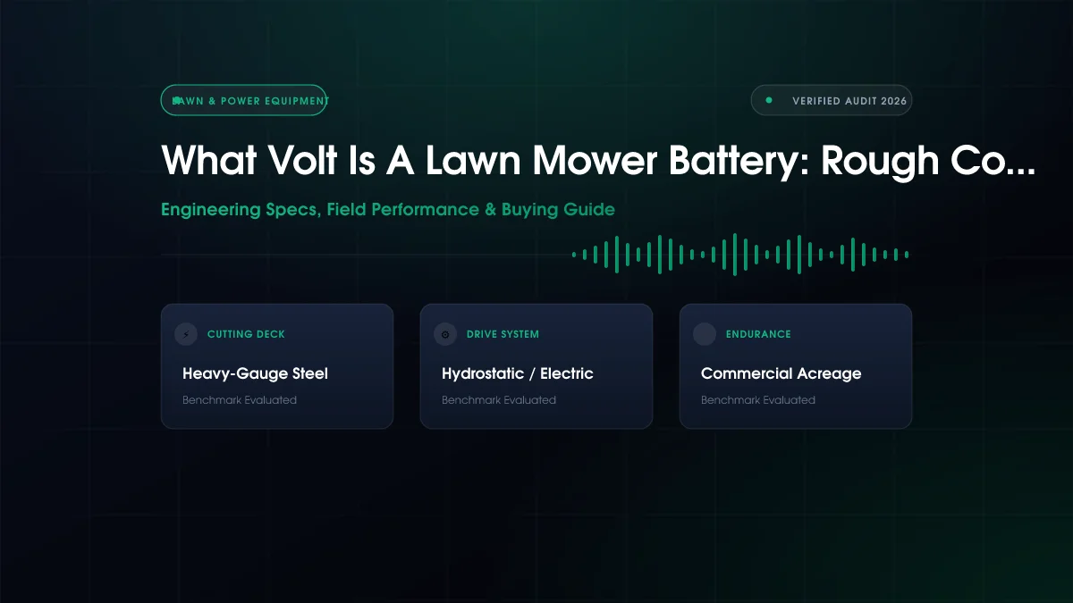 What Volt Is Lawn Mower Battery?