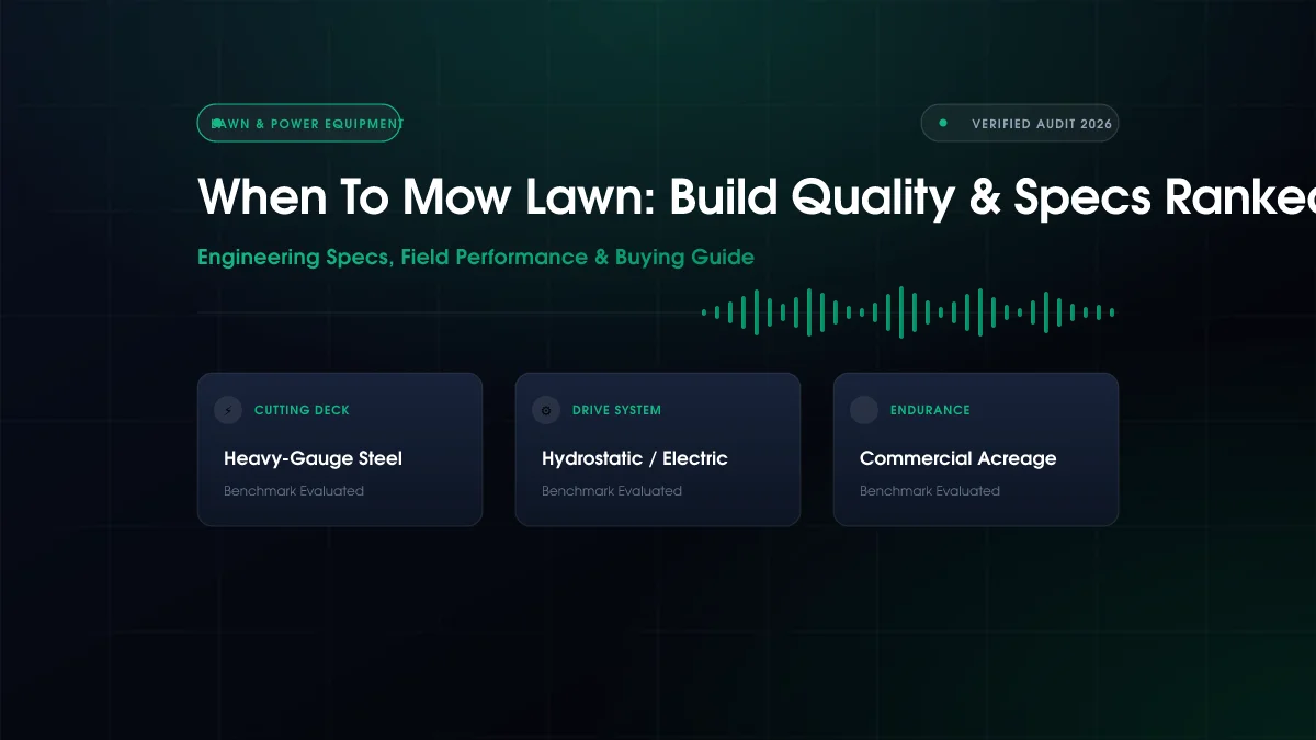 When to Mow Lawn?