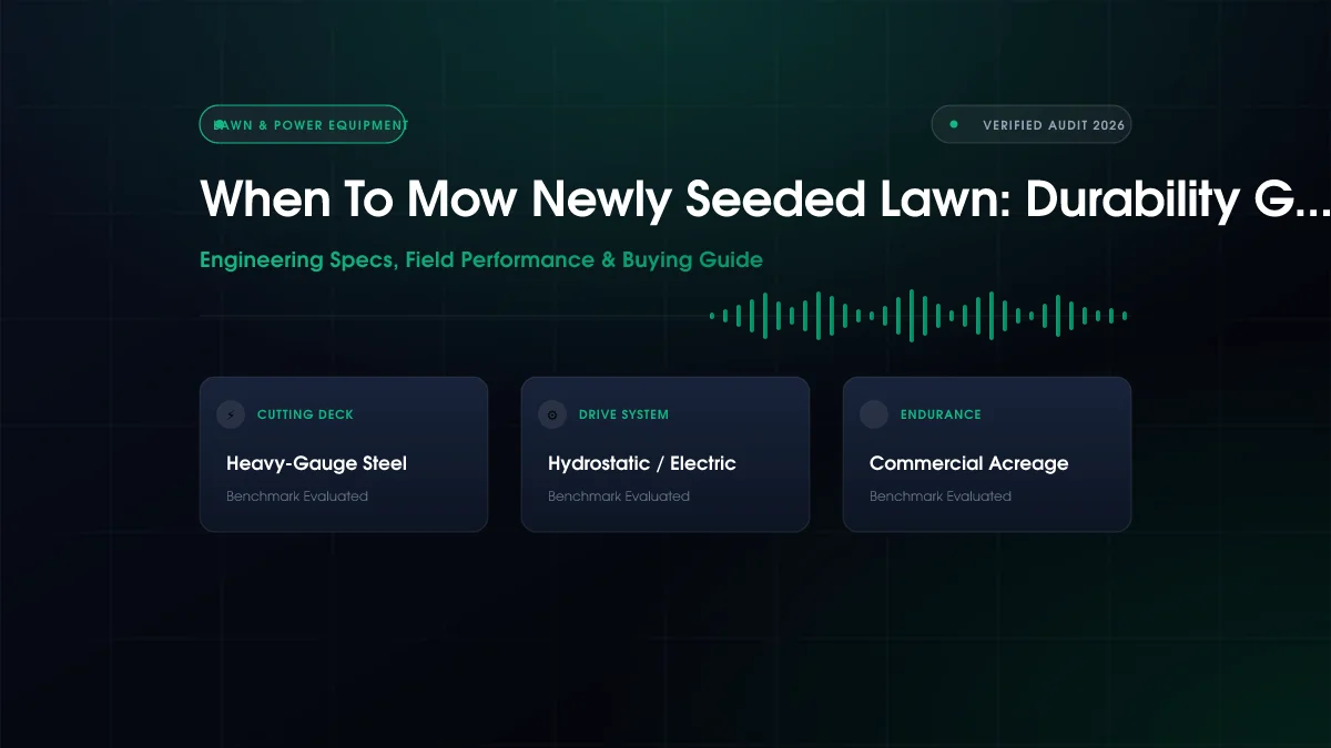 When To Mow Newly Seeded Lawn: Durability Guide (2026)