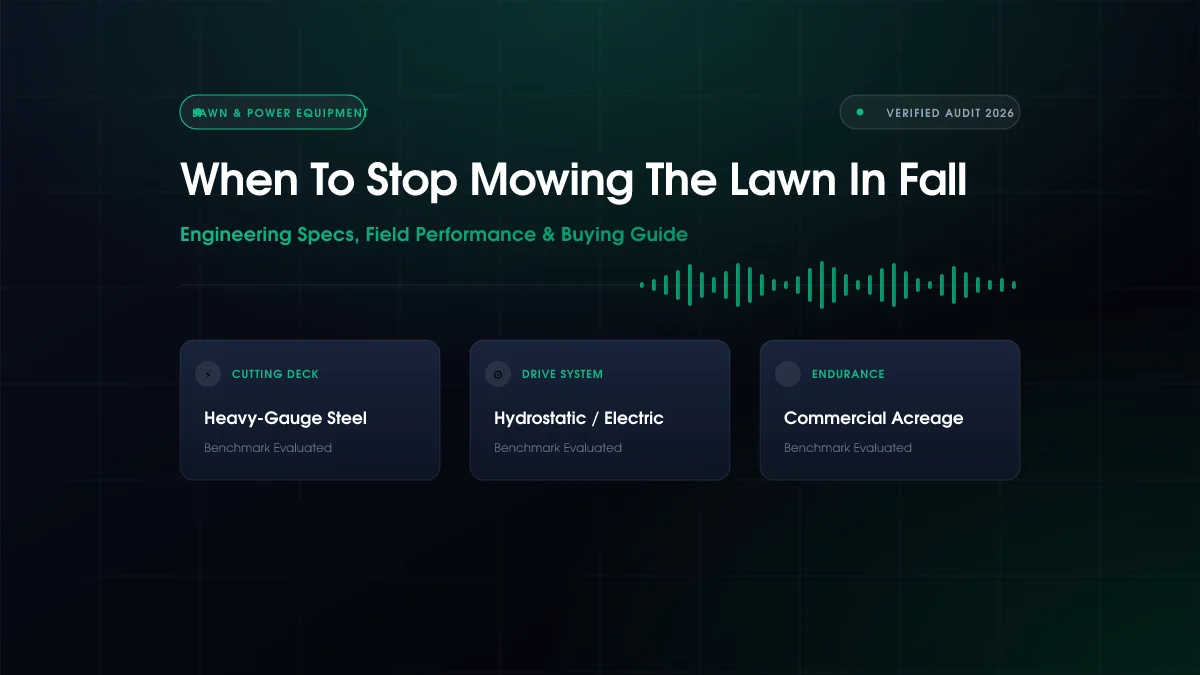 When To Stop Mowing The Lawn In Fall (2026)