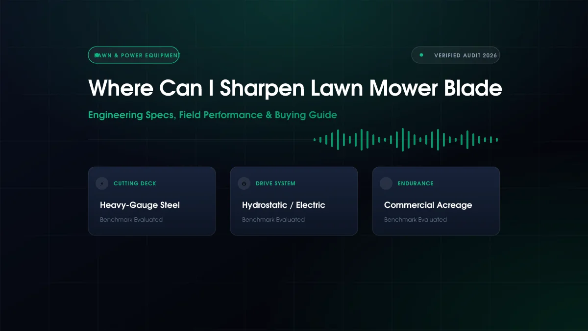 Where Can I Sharpen Lawn Mower Blade (2026)
