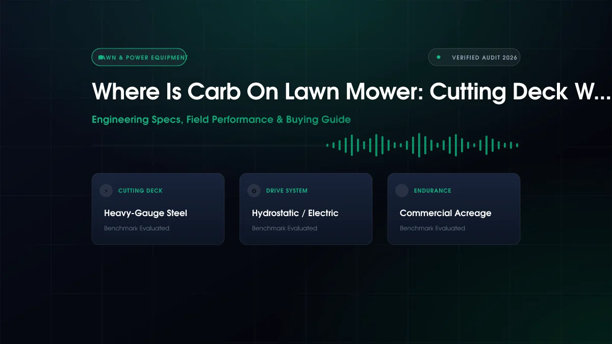 Where Is Carb On Lawn Mower: Cutting Deck Width Compared
