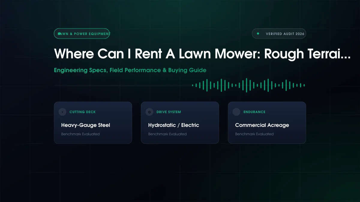 Where to Rent Lawn Mower?