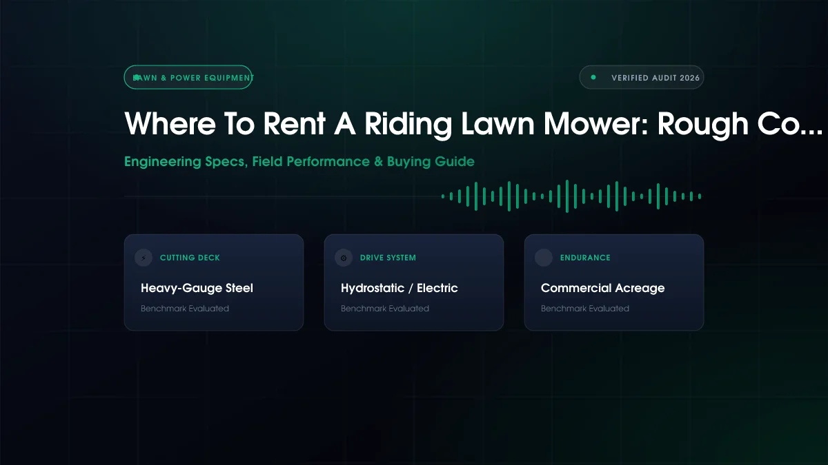 Where to Rent Riding Lawn Mower?
