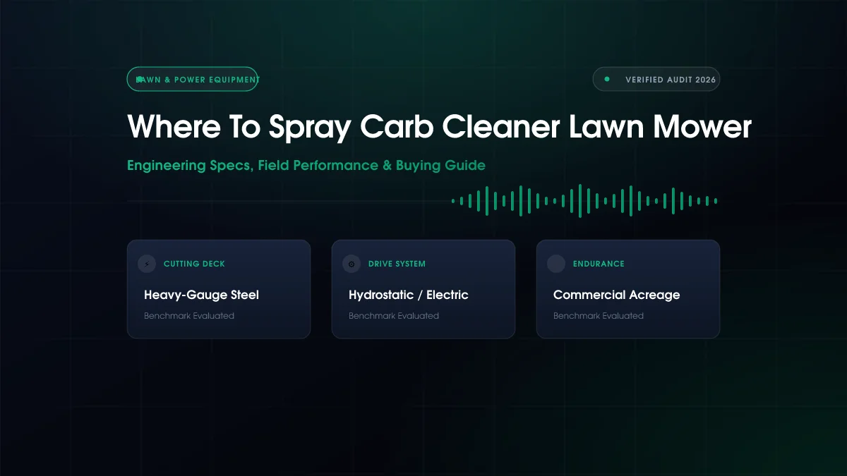 Where to Spray Carb Cleaner Lawn Mower?