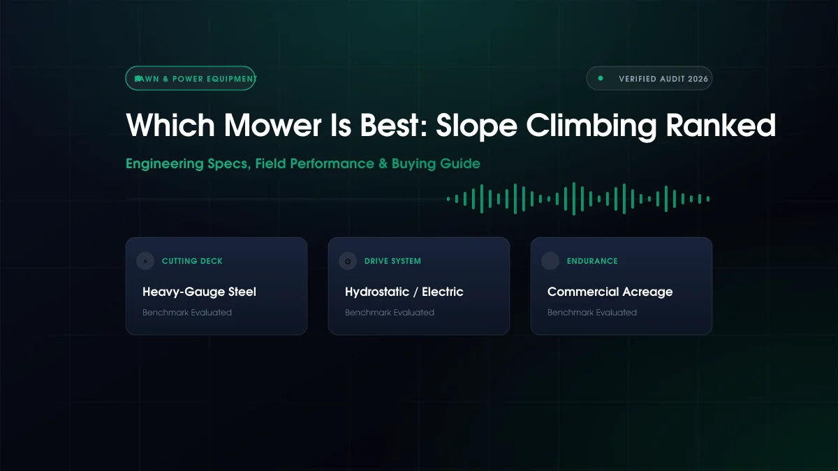 Which Mower Is Best: Slope Climbing Ranked (2026)