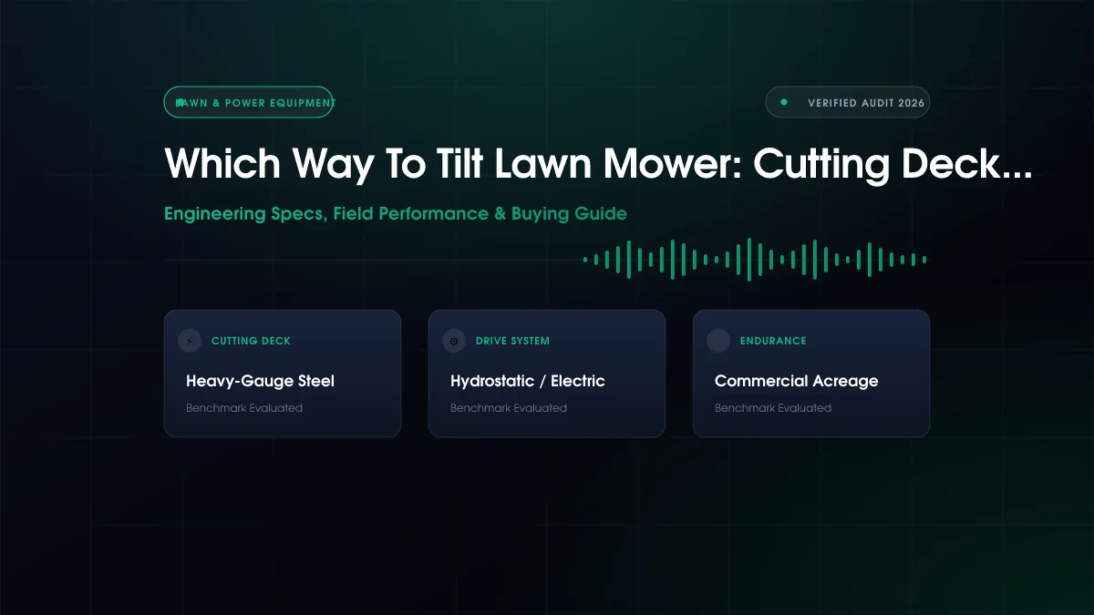 Which Way To Tilt Lawn Mower: Cutting Deck Width Compared