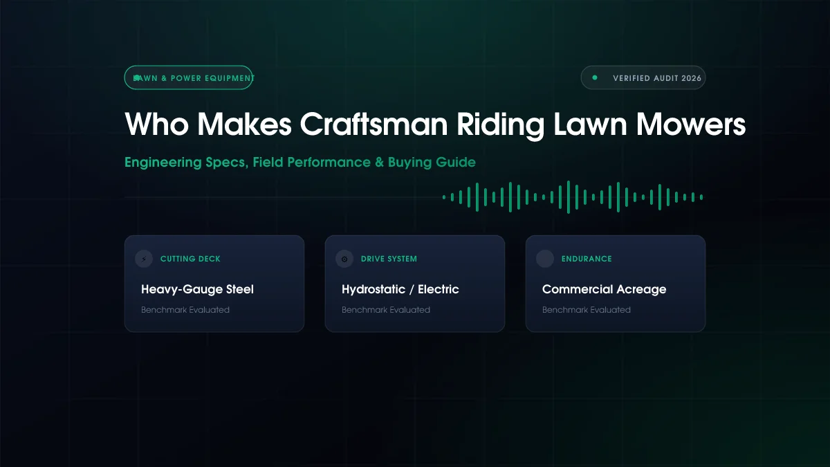Who Makes Craftsman Riding Lawn Mowers (2026)