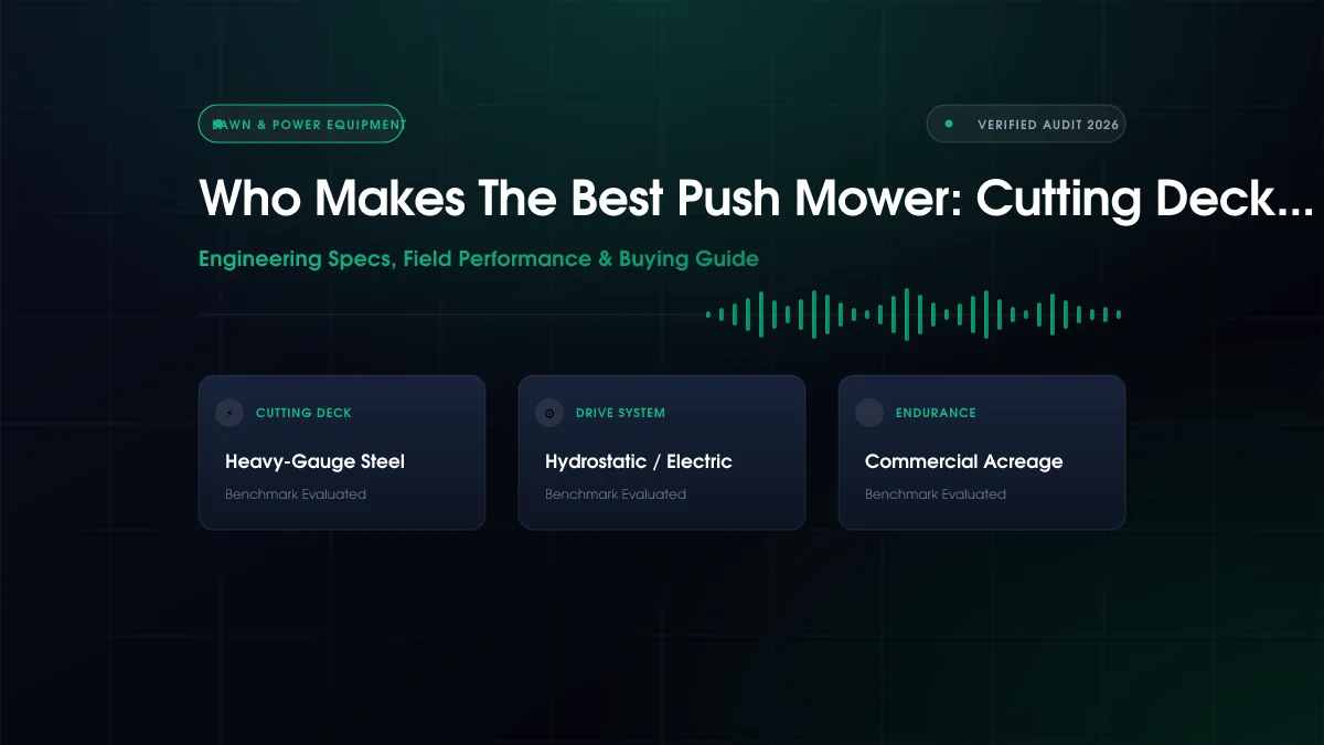 Who Makes The Best Push Mower: Cutting Deck Width Compared