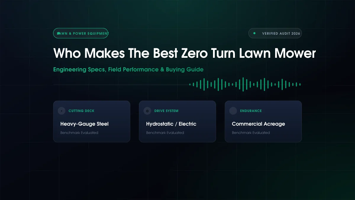 Who Makes The Best Zero Turn Lawn Mower (2026)