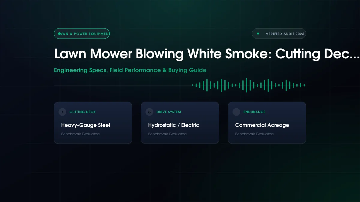 Why Lawn Mower Blowing White Smoke?