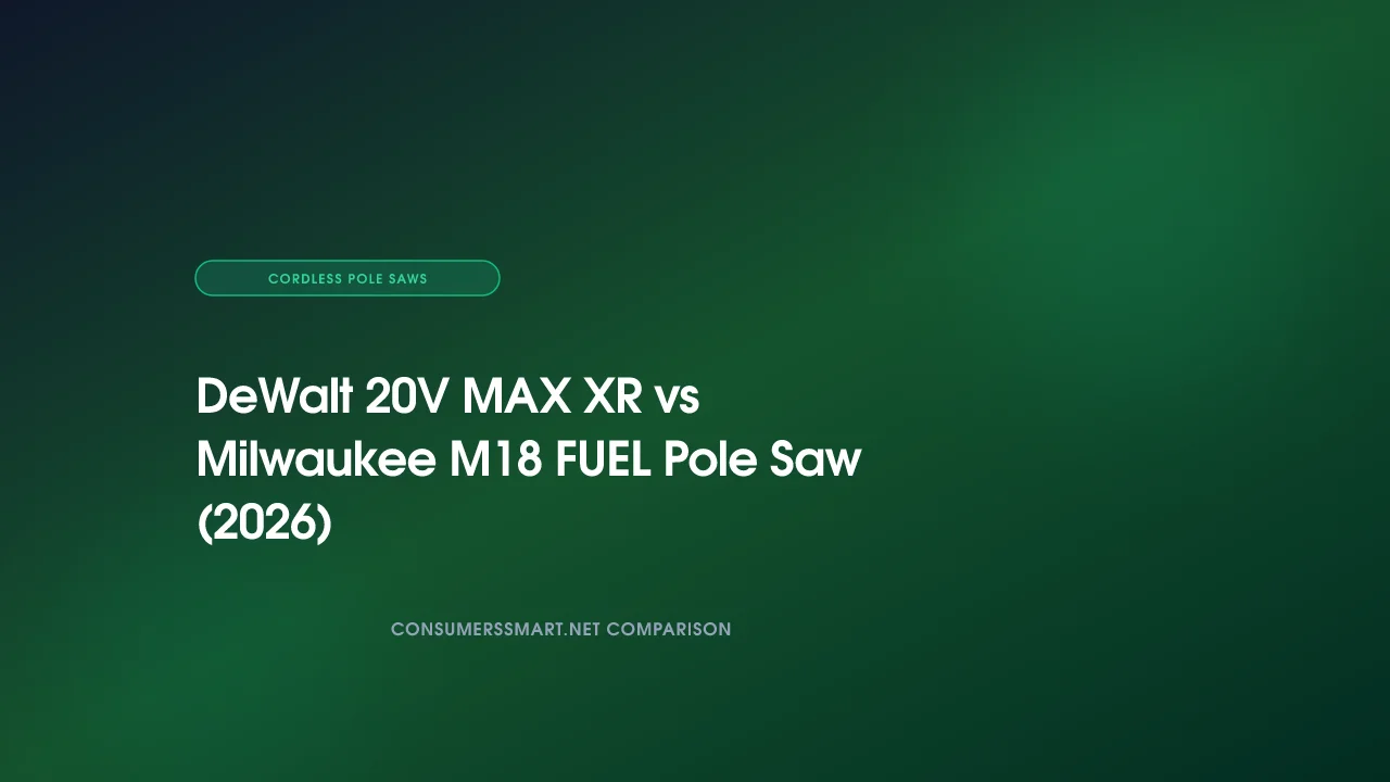 DeWalt 20V MAX XR vs Milwaukee M18 FUEL Pole Saw (2026)