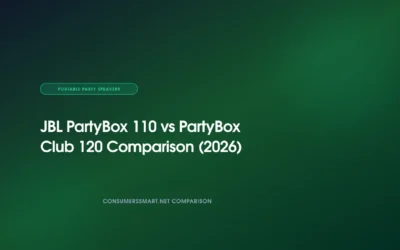 JBL PartyBox 110 vs PartyBox Club 120 Comparison (2026)