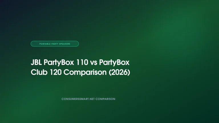 JBL PartyBox 110 vs PartyBox Club 120 Comparison (2026)