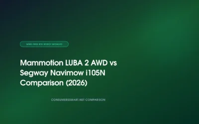 Mammotion LUBA 2 AWD vs Segway Navimow i105N Comparison (2026)