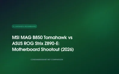 MSI MAG B850 Tomahawk vs ASUS ROG Strix Z890-E: Motherboard Shootout (2026)