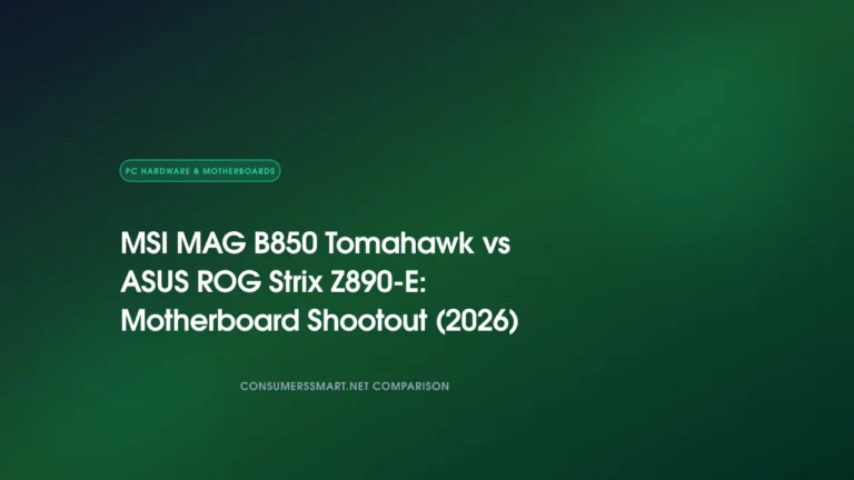 MSI MAG B850 Tomahawk vs ASUS ROG Strix Z890-E: Motherboard Shootout (2026)