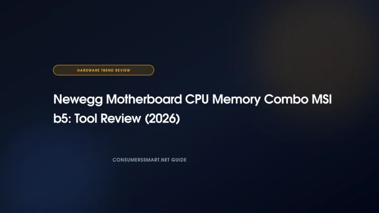 Newegg Motherboard CPU Memory Combo MSI b5: Tool Review (2026)