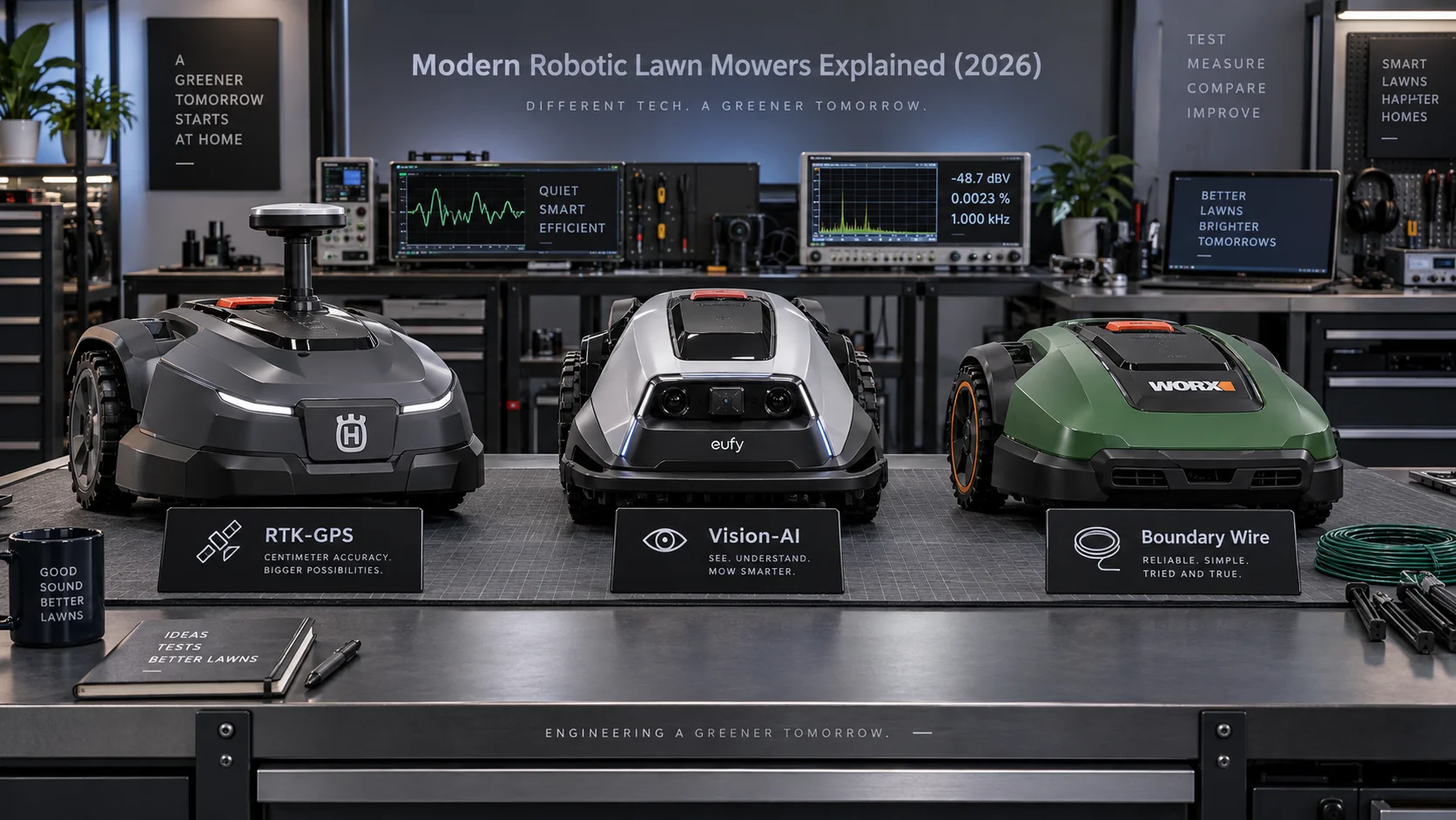 RTK-GPS vs Vision-AI vs Boundary Wire: Modern Robotic Lawn Mowers Explained (2026)