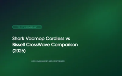 Shark Vacmop Cordless vs Bissell CrossWave Comparison (2026)