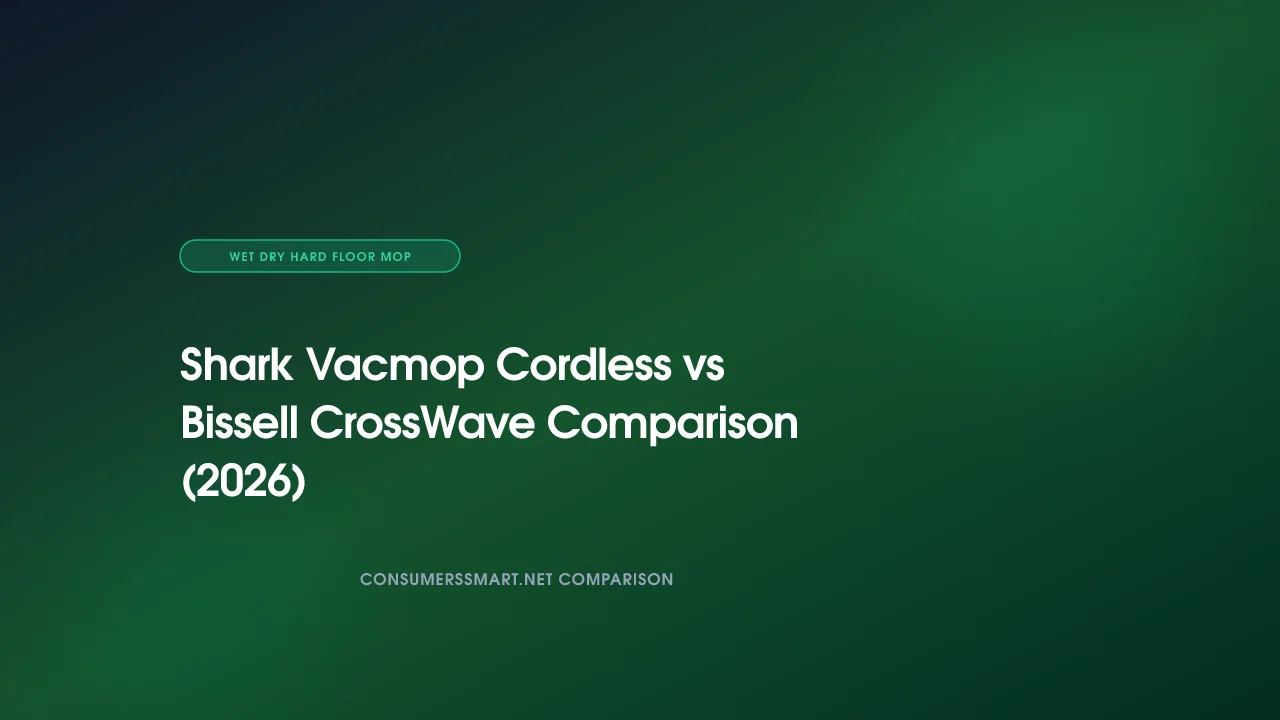 Shark Vacmop Cordless vs Bissell CrossWave Comparison (2026)