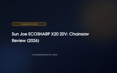 Sun Joe ECOSHARP X20 20V: Chainsaw Review (2026)