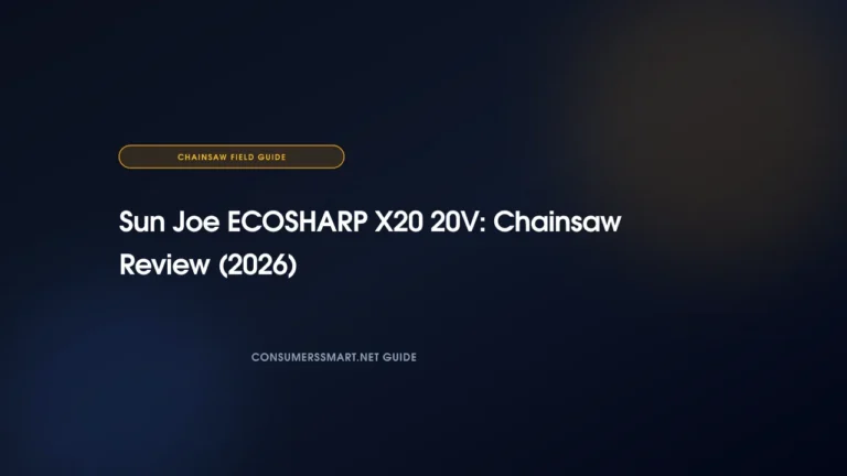 Sun Joe ECOSHARP X20 20V: Chainsaw Review (2026)