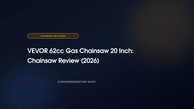 VEVOR 62cc Gas Chainsaw 20 Inch: Chainsaw Review (2026)