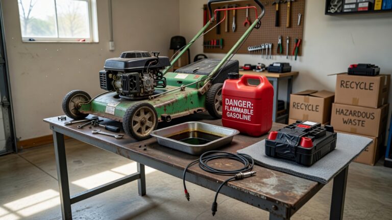 How Do I Dispose of an Old Lawn Mower? (Methods, Prep & Safety)