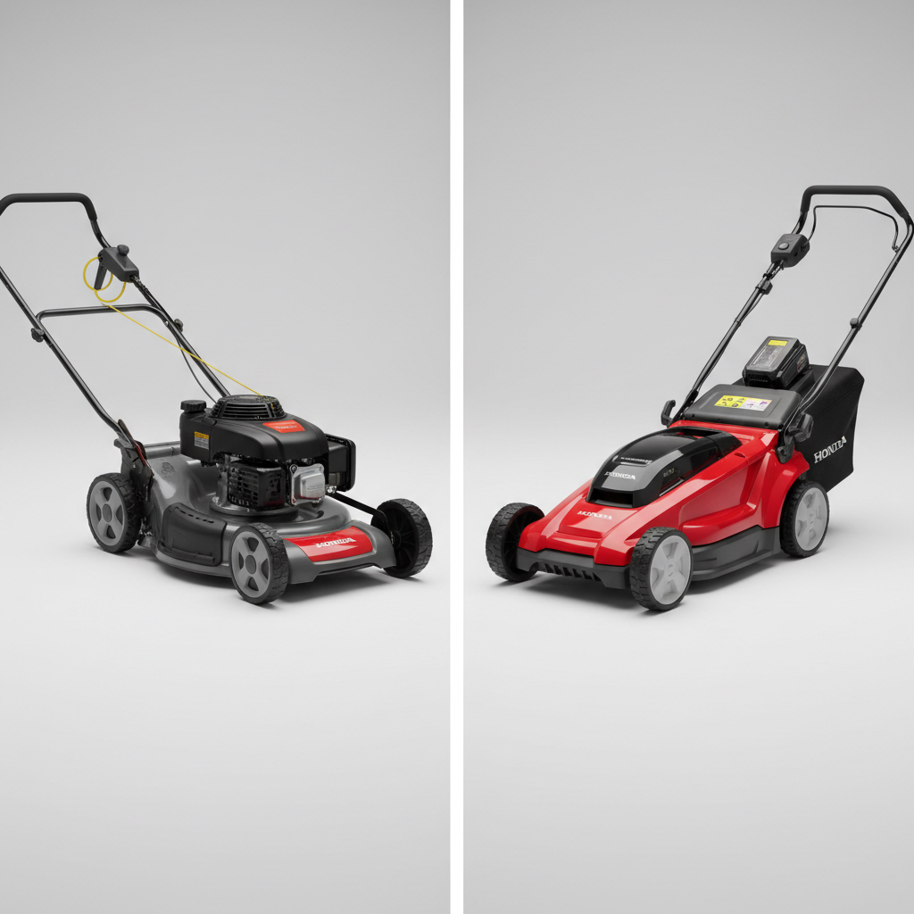 Gas-powered versus electric Honda lawn mower comparison