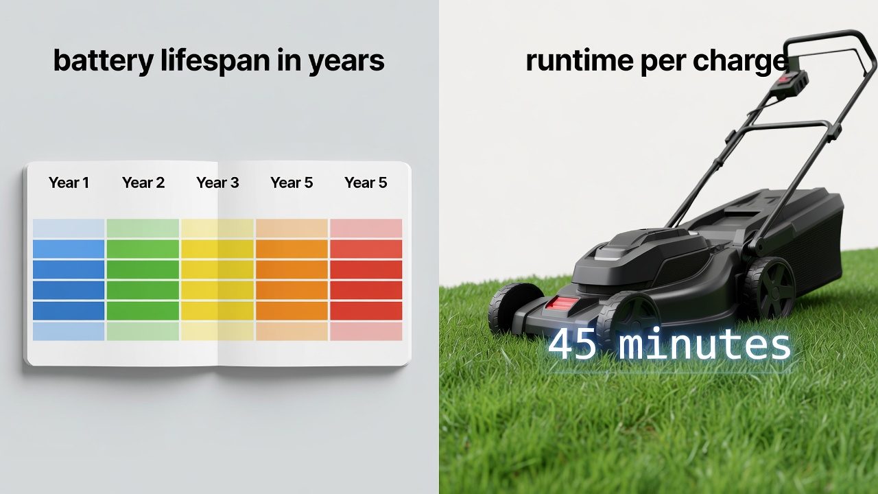 Calendar timeline versus runtime duration representing two different meanings of battery longevity