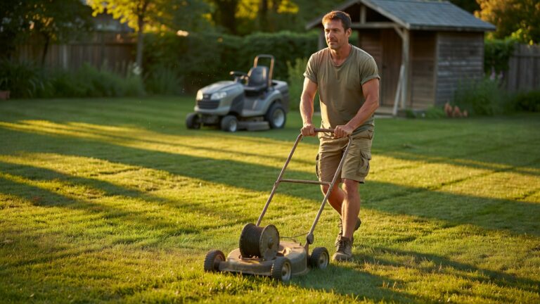 How Many Calories Does Mowing a Lawn Burn? (By Mower Type & Body Weight)
