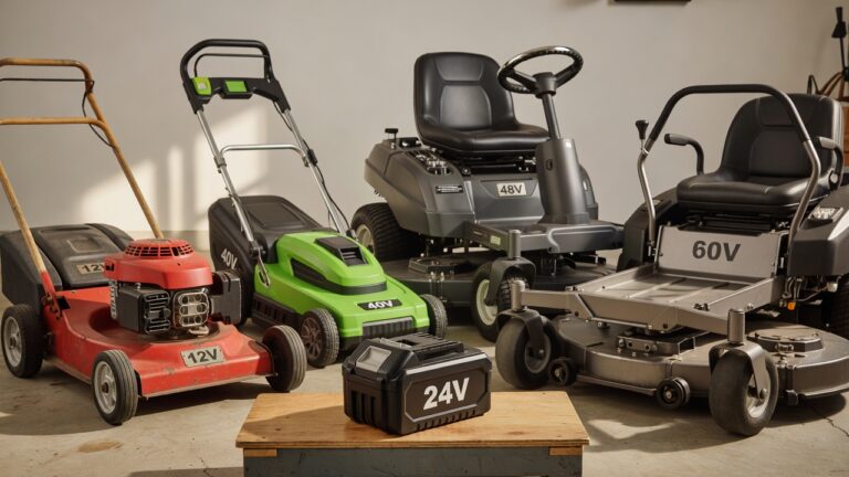How Many Volts Is a Lawn Mower Battery? (Voltage Guide by Mower Type)