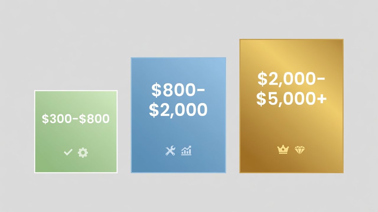 Price Range Overview by Tier Price tier comparison showing entry-level, mid-range, and premium robot lawn mower cost categories