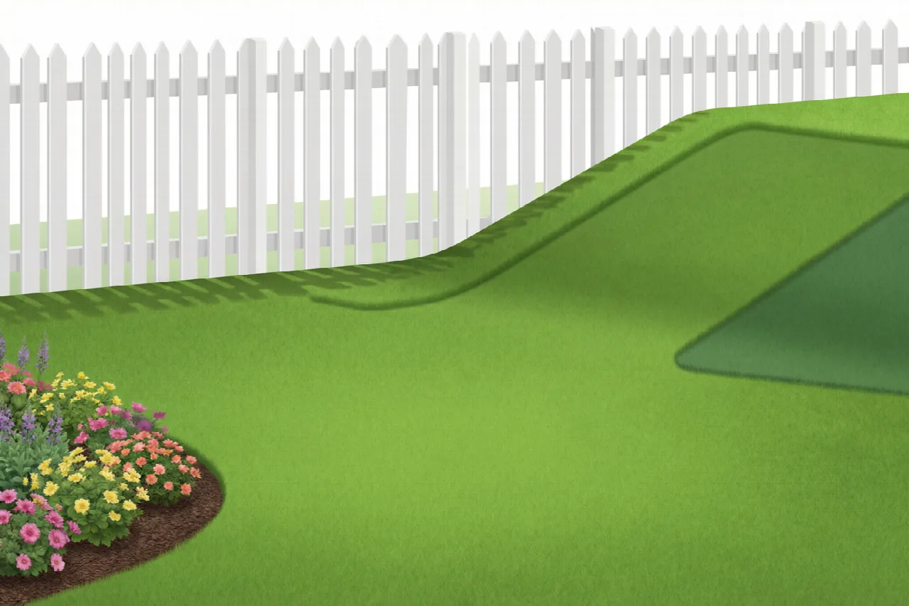 Lawn features that change mowing price such as size, slope, and obstacles.