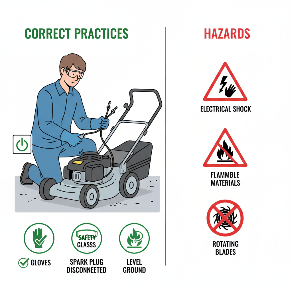 Lawn mower safety precautions and proper protective equipment