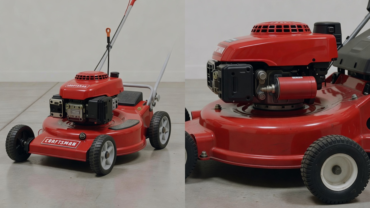 How to Change Oil on a Craftsman Lawn Mower: Step-by-Step Guide Push mower and riding mower side by side showing engine differences and oil drain locations