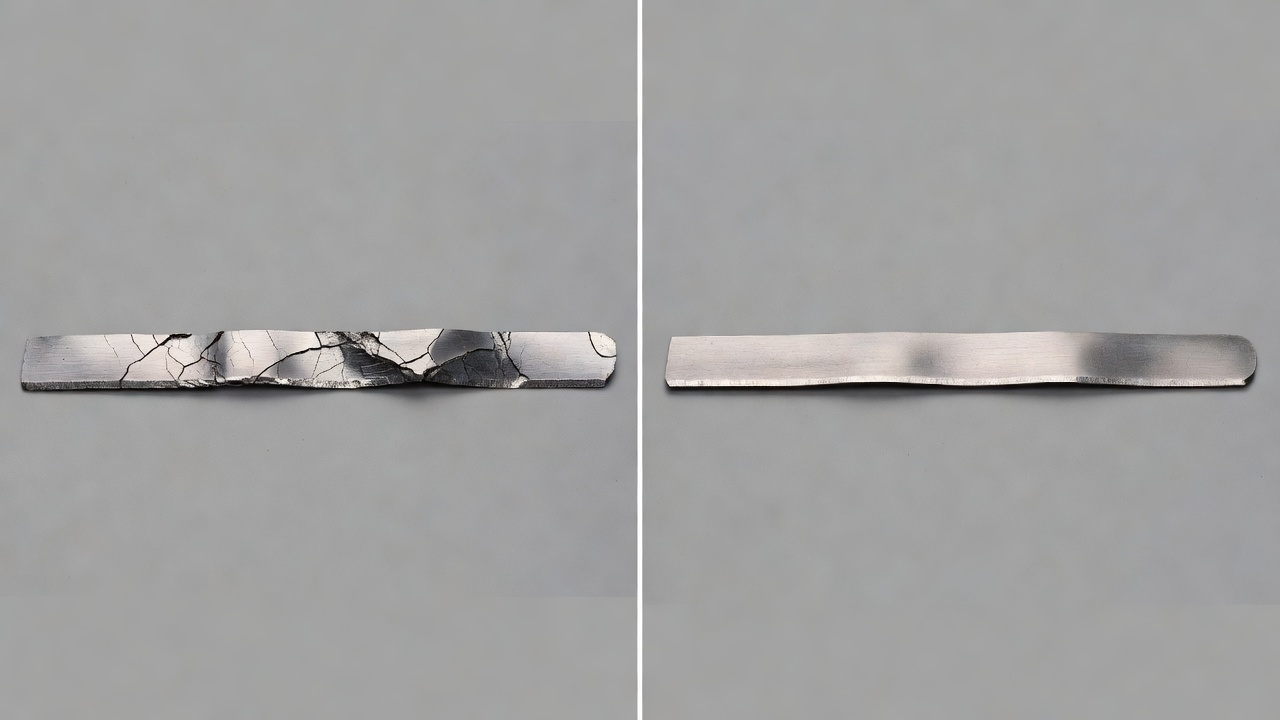 How Do You Change Ride-On Mower Blades? (Step-by-Step Safety Guide) Side-by-side comparison of damaged mower blade requiring replacement versus dull blade requiring sharpening