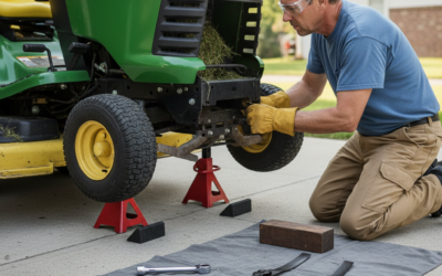 How to Change Riding Mower Blades Without Removing the Deck