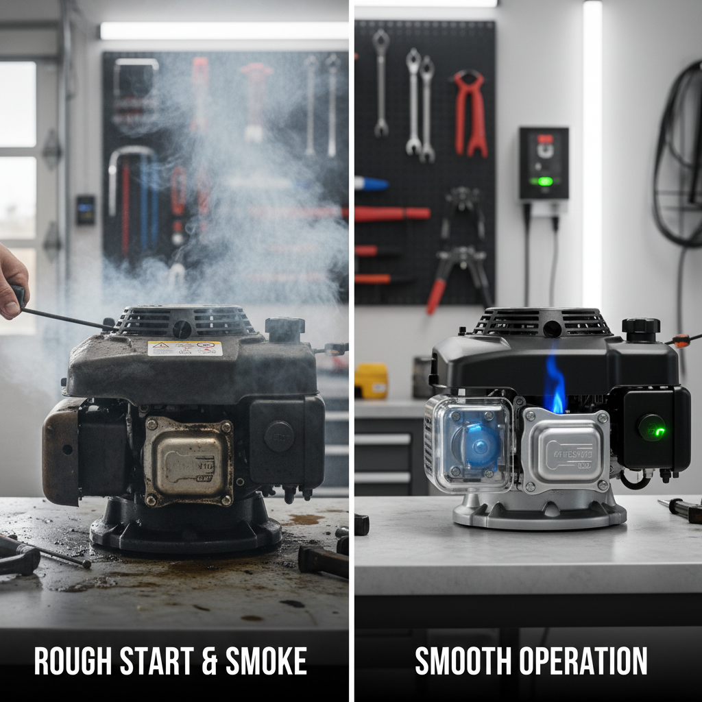 When Should You Clean Your Lawn Mower Carburetor? Comparison of dirty carburetor symptoms versus clean engine performance