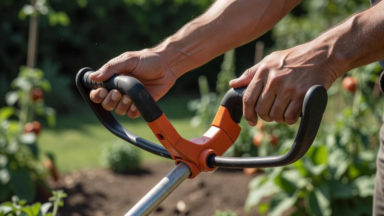 Proper hand placement on weed eater handles