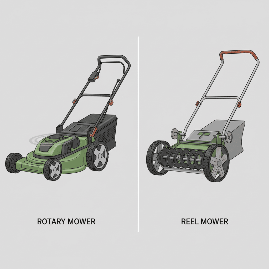 How Do You Lower the Blade on a Push Mower? (Step-by-Step Guide) Comparison of rotary mower and reel mower blade height systems