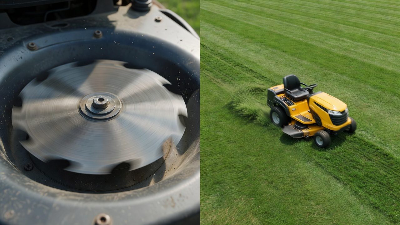 Comparison of blade RPM rotation versus ground travel speed